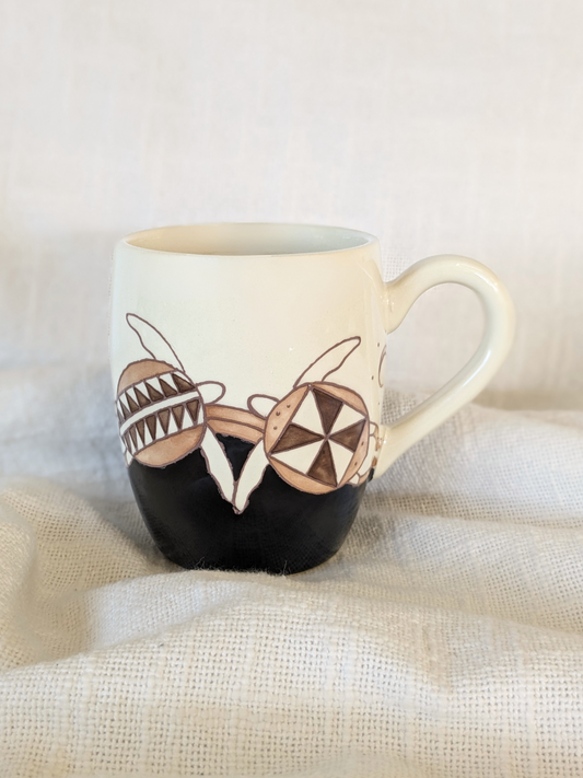 Barrel Mug Tapa Honu