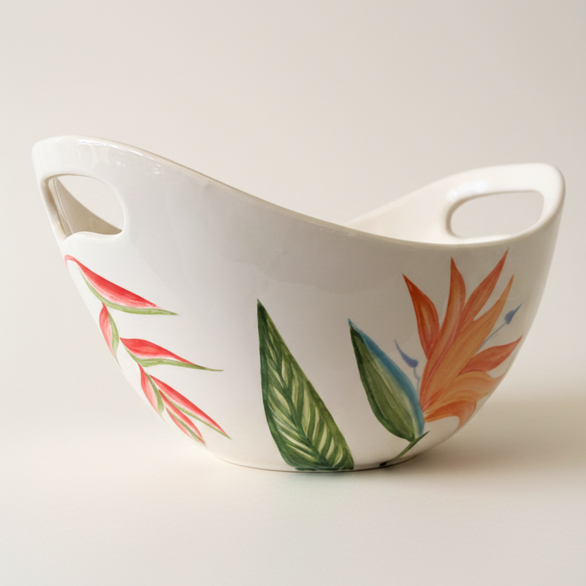 Popcorn Bowl Tropical Flower