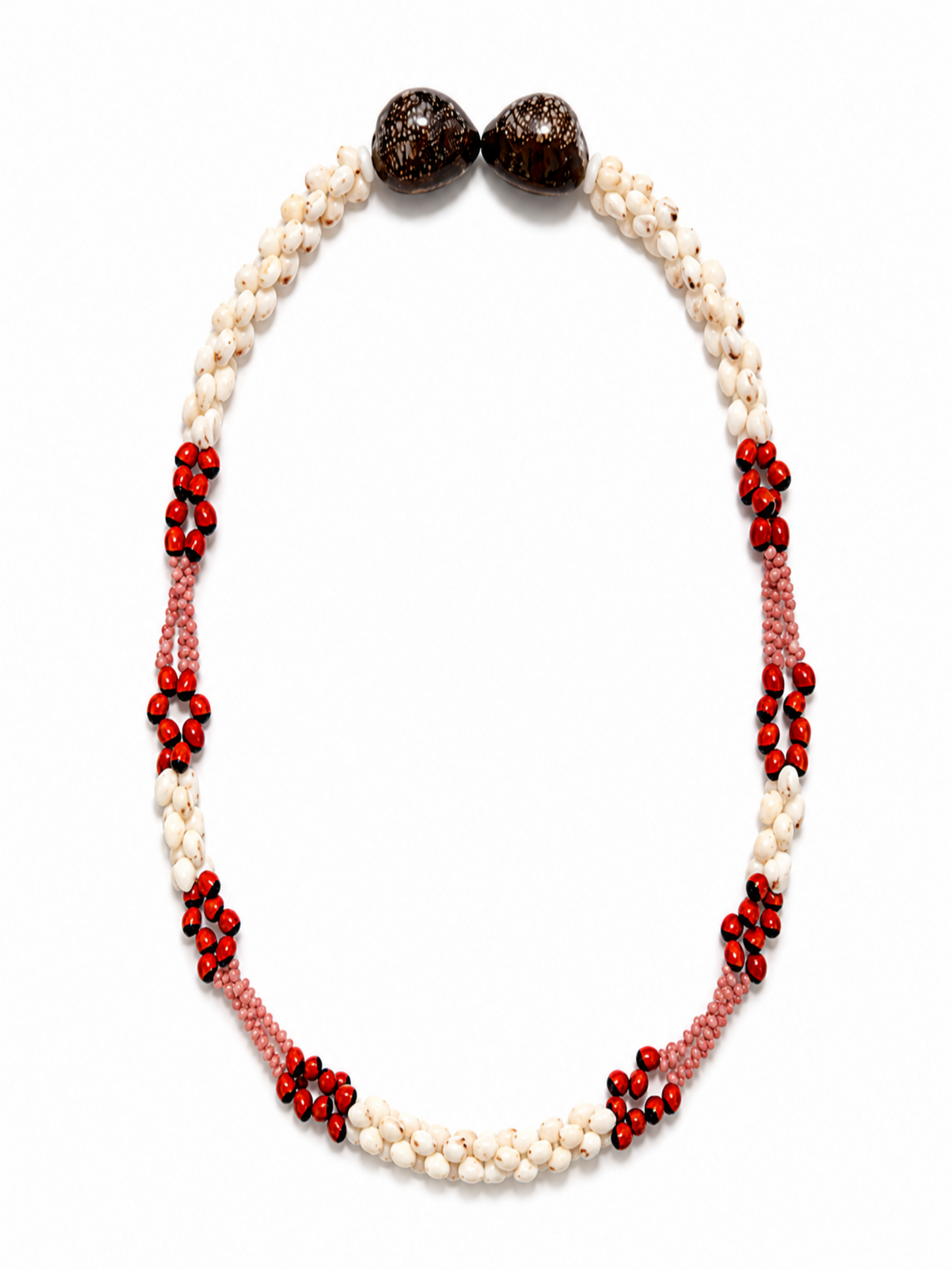 #17 Kahelelani , Momi & Blackeye Susie seed Lei Shell Necklace, Dangle Earrings Set