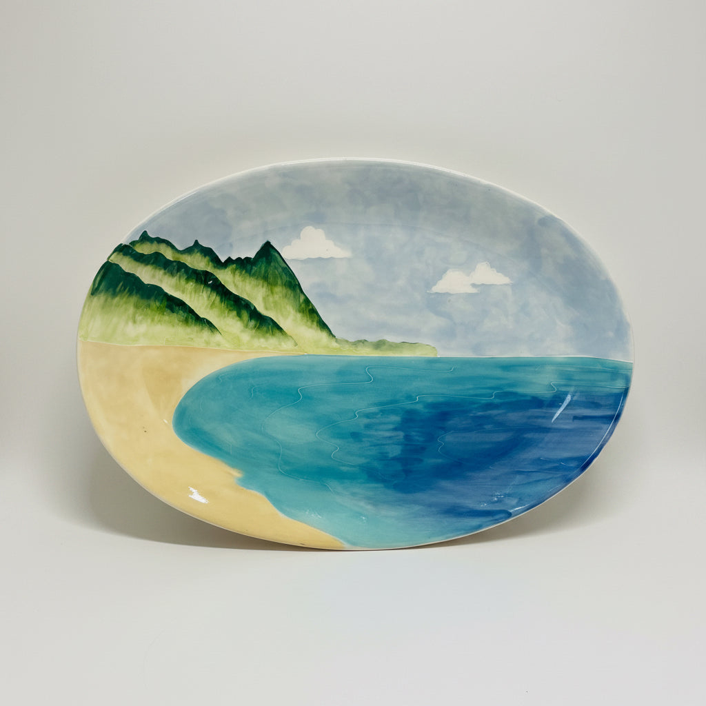 Oval Coupe Platter Bali Hai
