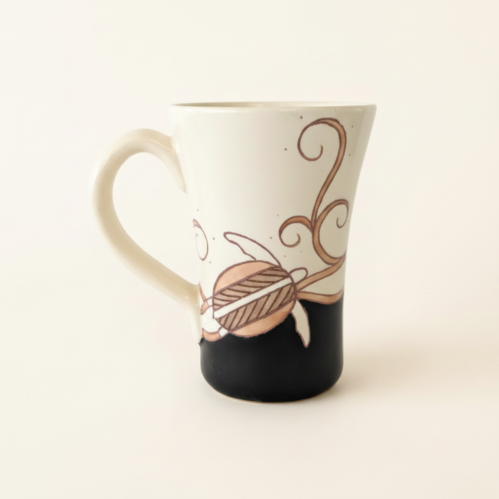 swoop mug with tapa honu