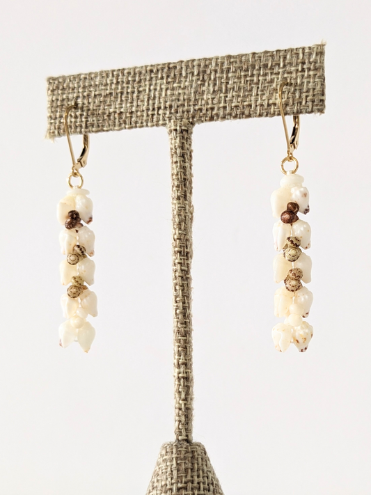 Heliconia Dangle Earrings 1 1/2”