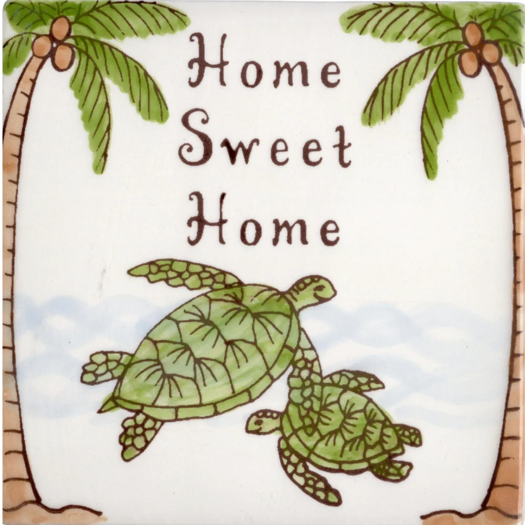 6" Tile-Home Sweet Home Honu