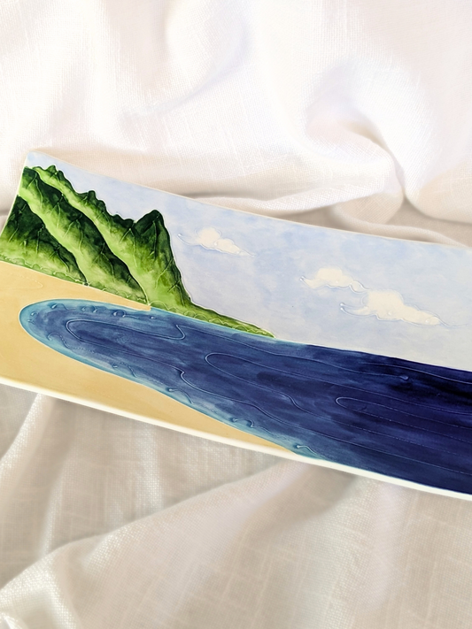 Rectangular Swoop Platter Bali hai