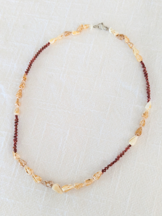 Kahelelani & cone shell Lei Necklace