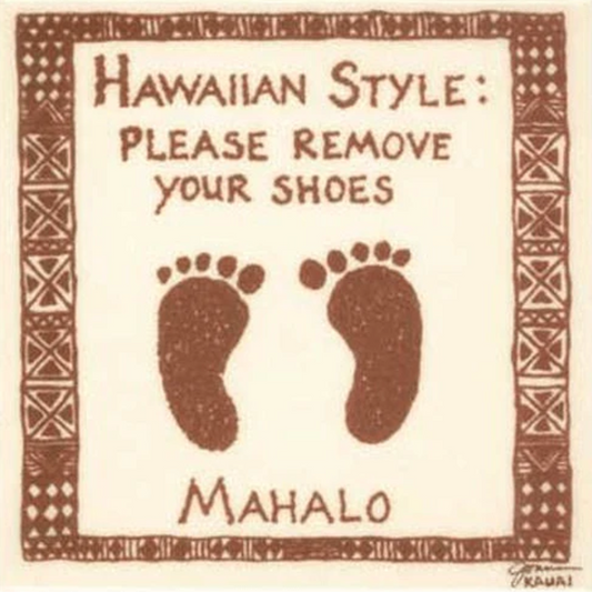 Bare Feet Hawaiian Style Tile 4"