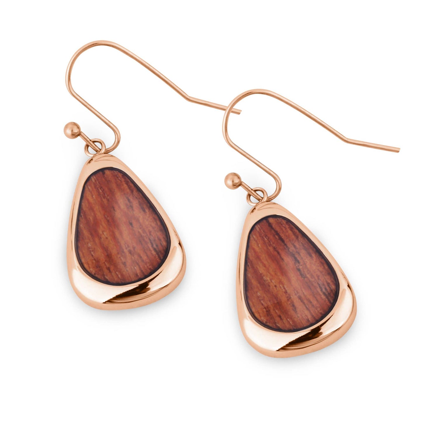 Hawaiian Koa Drop Earrings