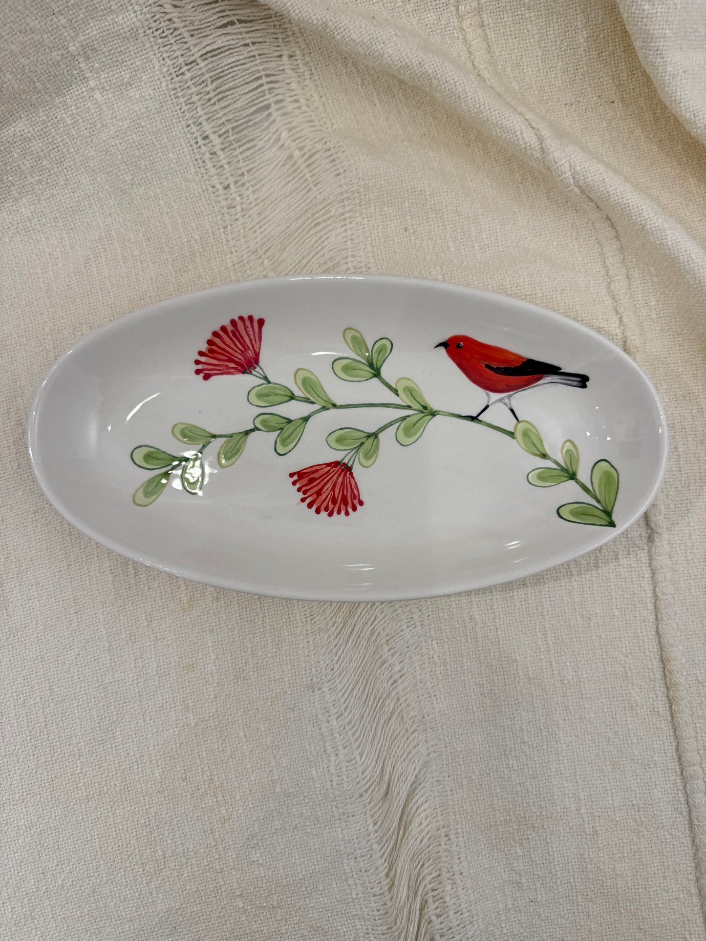 Oval Fish Platter Kaua'i Birds