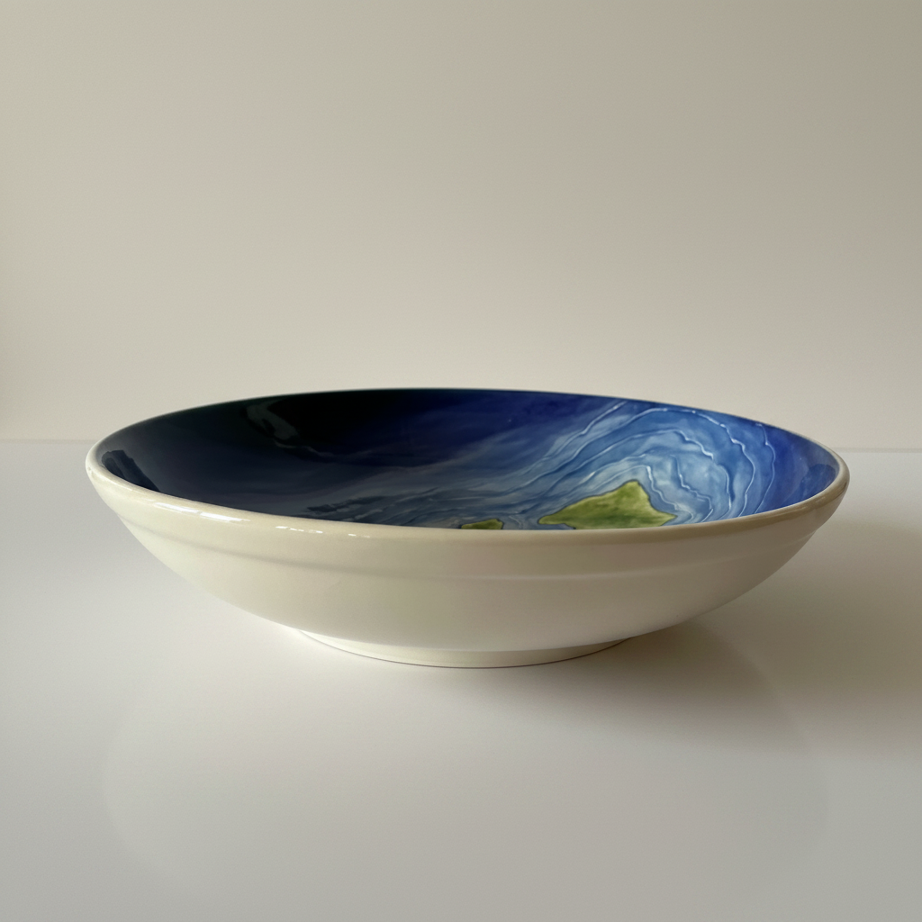 pasta bowl from side