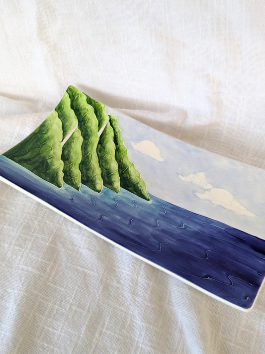 Rectangular Swoop Platter Nā Pali