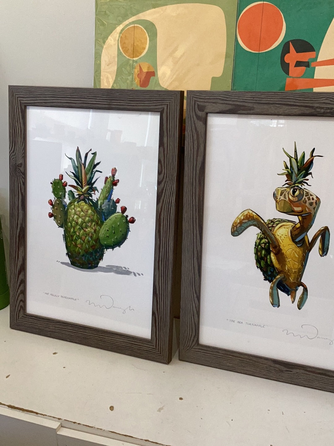 Pineapple Art Framed by William McDonough