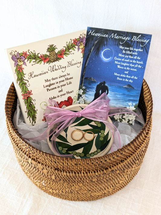 Custom Hawaiian Wedding Trinket Gift Set