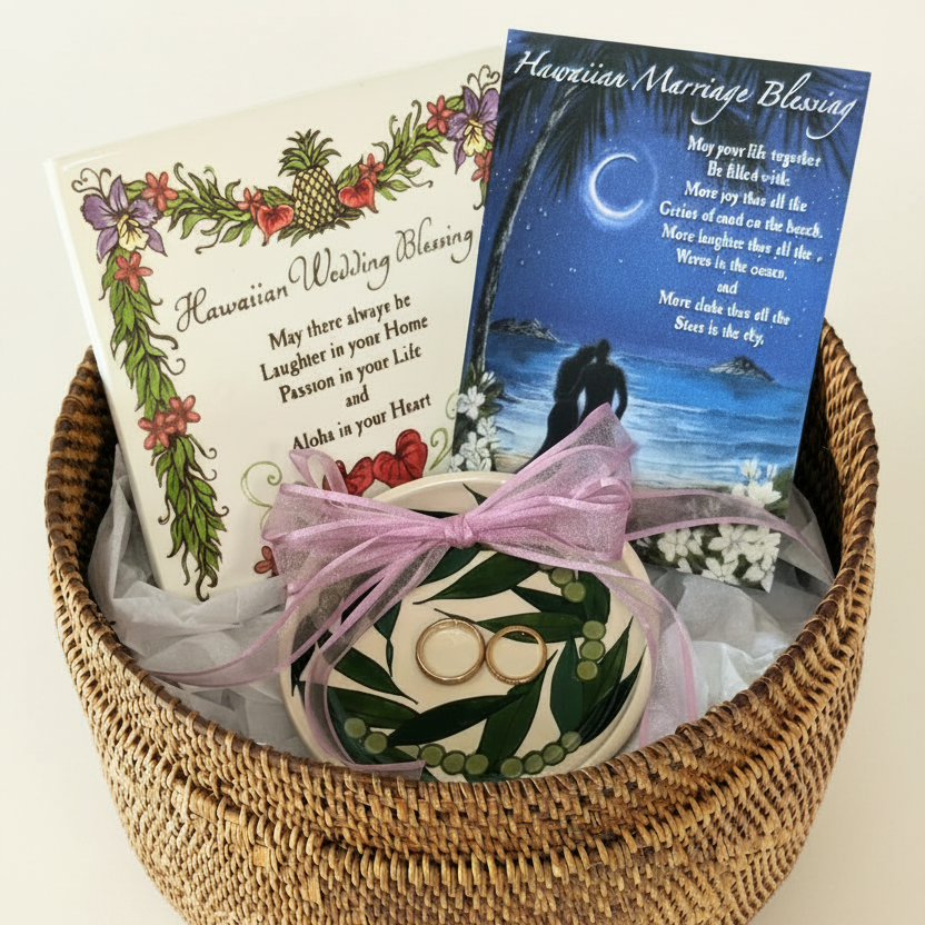 Hawaiian Wedding Trinket Gift Set