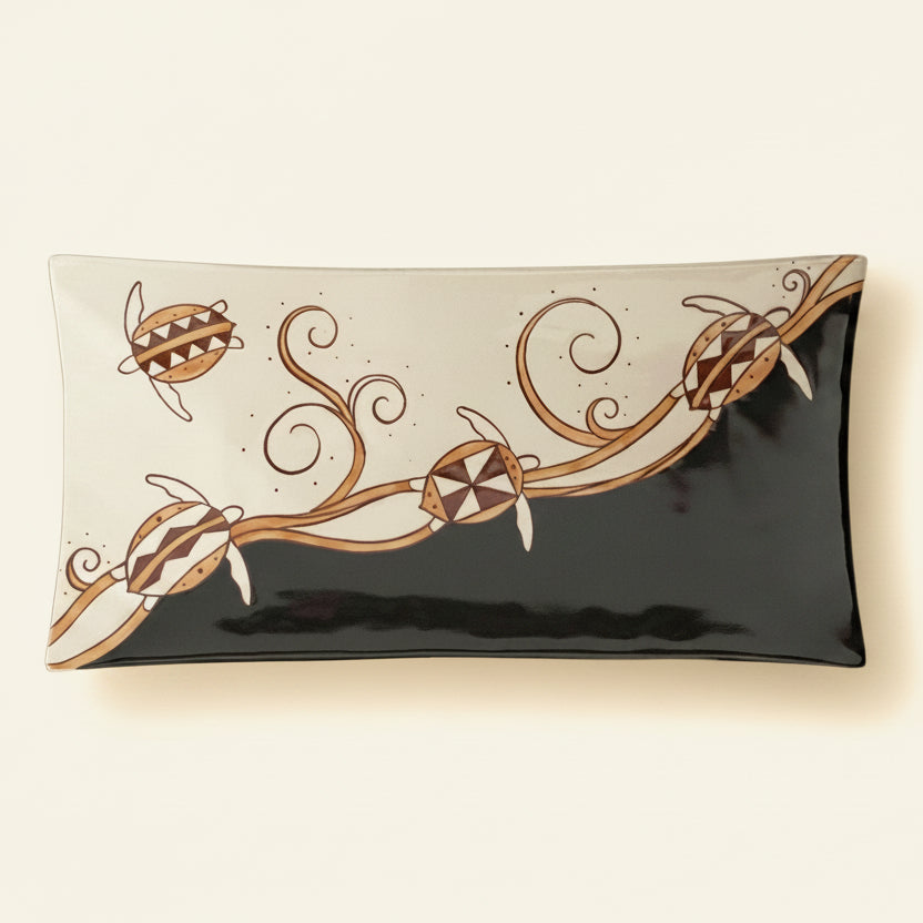 Rectangular Swoop Platter Tapa Honu