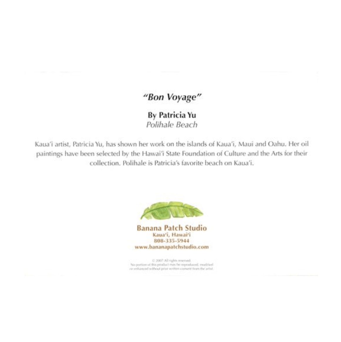Bon Voyage (Polihale Beach) Greeting Card