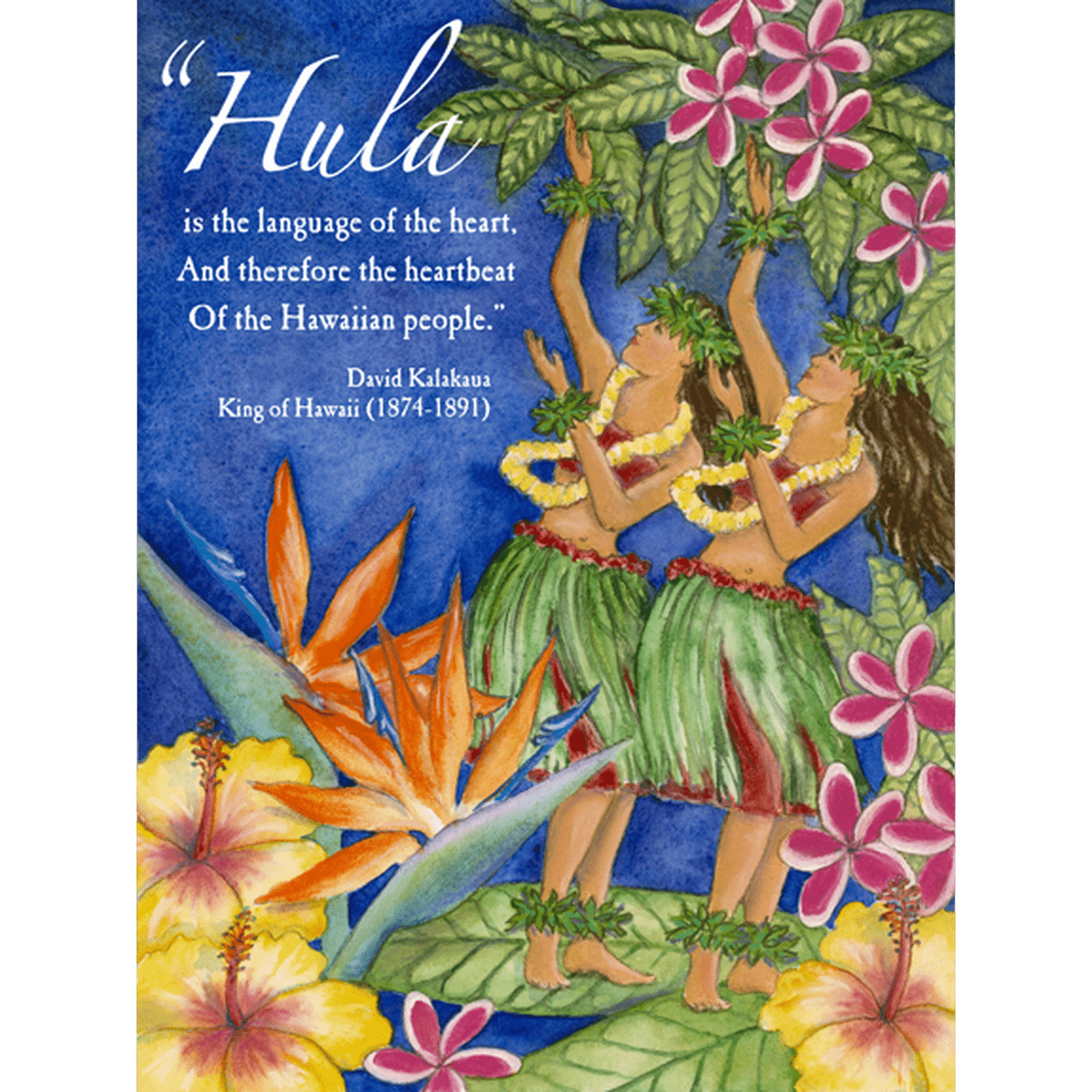 Hula is the Language of the Heart Print