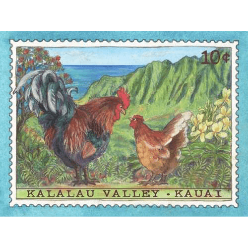 nigikala Stamp Custom Wooden Stamp Seal Farm Chicken Supermarket