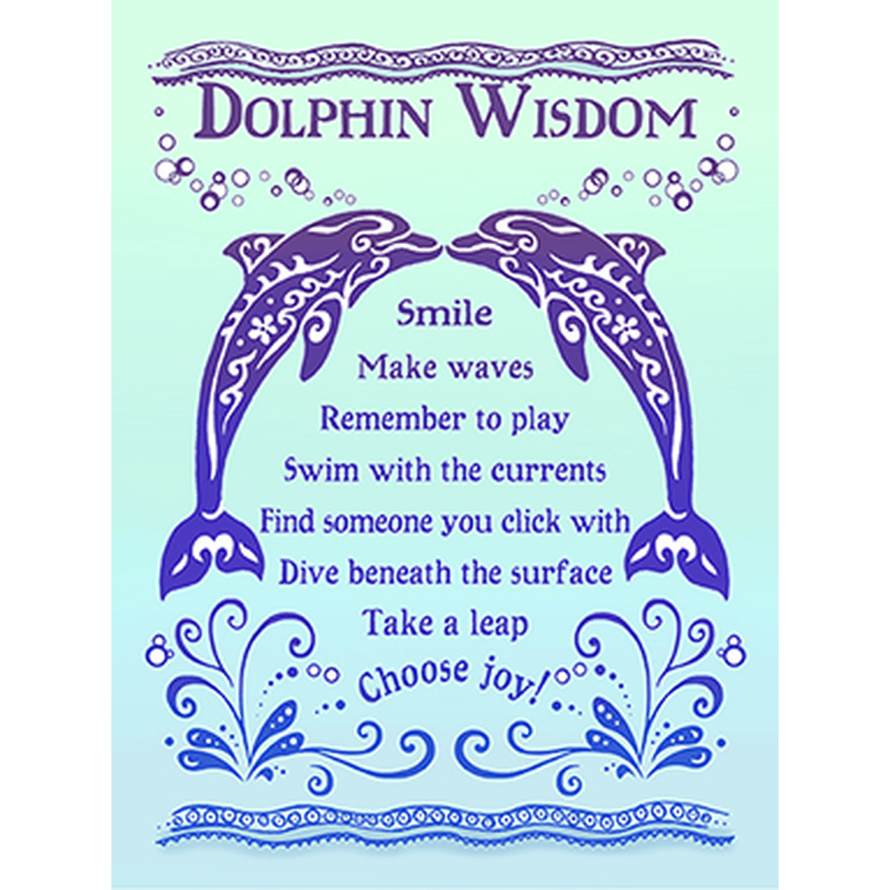 Dolphin Wisdom Print