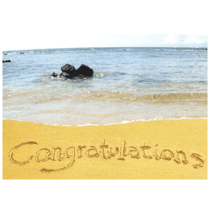 Congratulations (Poipu Beach) Greeting Card