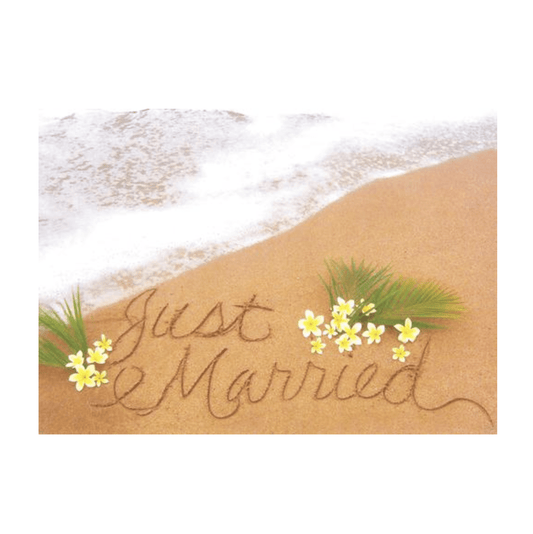 Just Married (Kaumakani Beach) Greeting Card