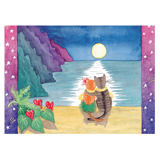 Na Pali Moon Print
