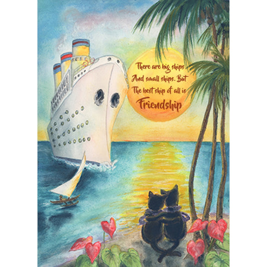 Big Ship, Small Ship Greeting Card