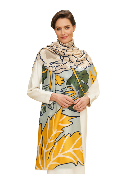 Printed Wild Floral Scarf