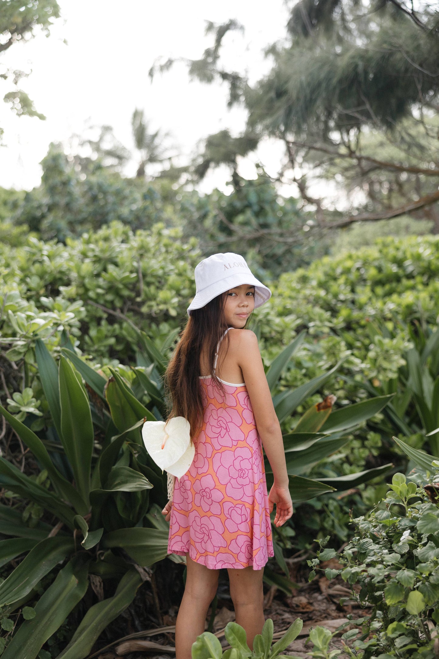 Embroidered Aloha Bucket Hat