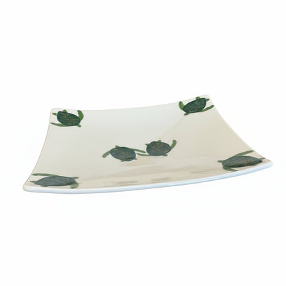 Celadon Turtles Swoop Sushi Dinner Plate