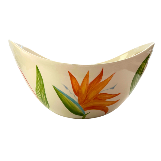 Tropical Flower Popcorn Bowl