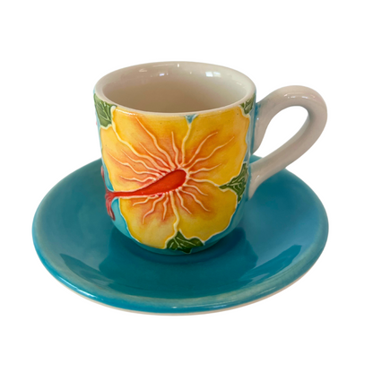 Espresso Cup with Saucer 2oz Hibiscus