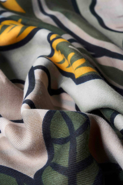 Printed Wild Floral Scarf
