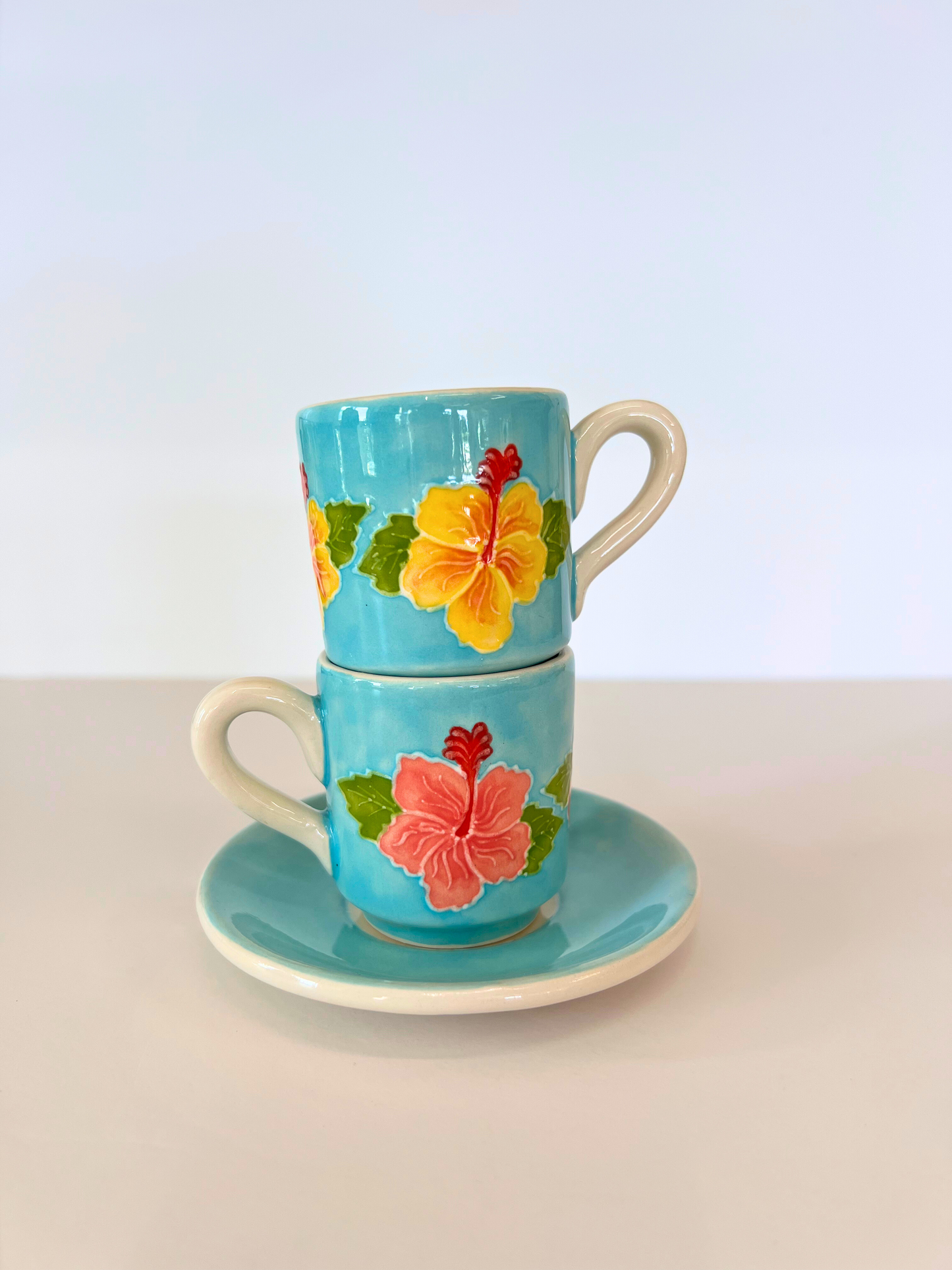 Espresso Cup with Saucer 2oz Hibiscus