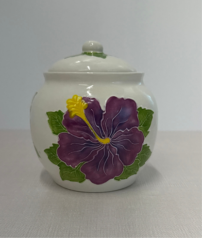 Hibiscus Traditional Sugar Pot