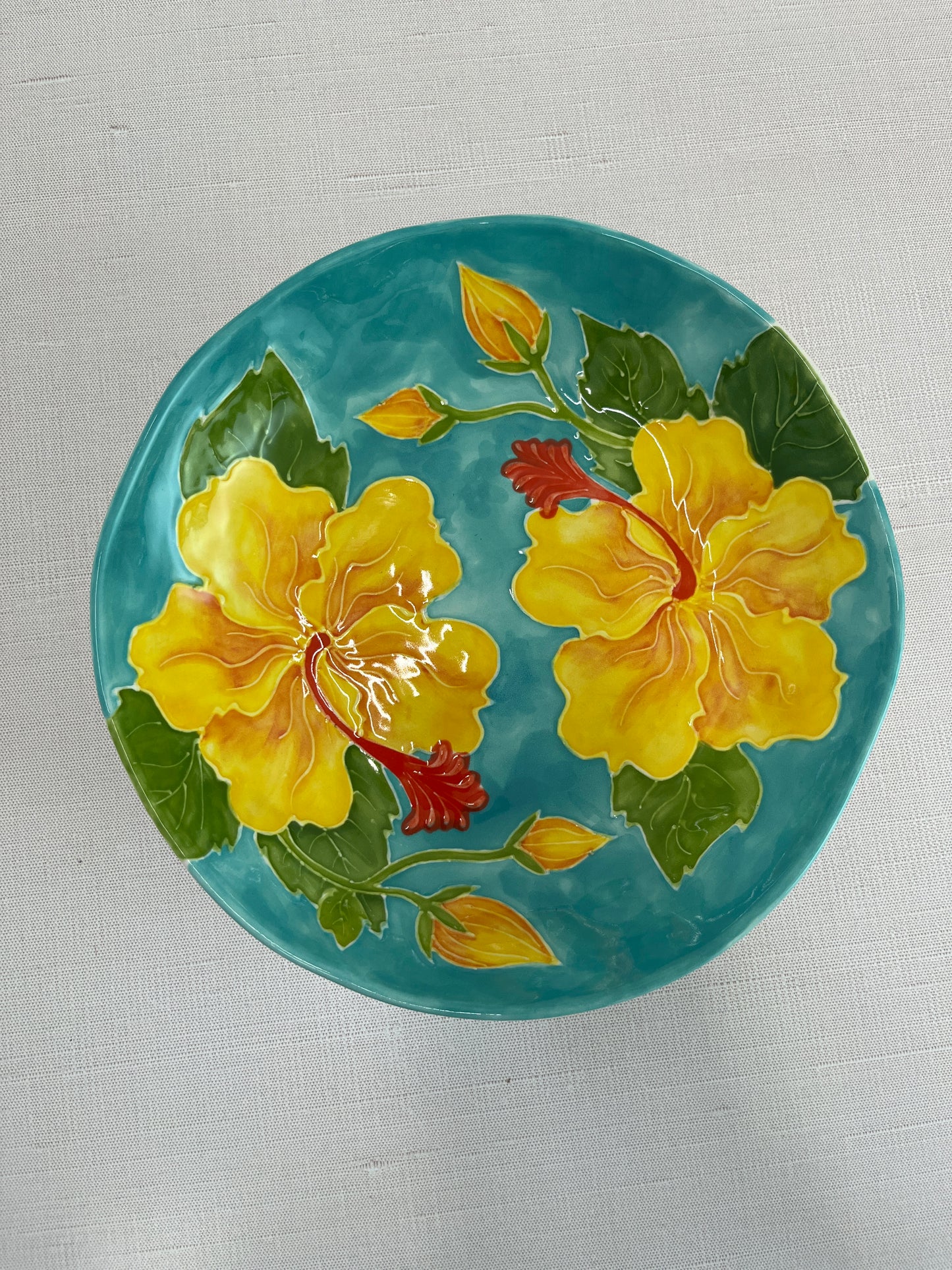 Cottage Bowl- Hibiscus