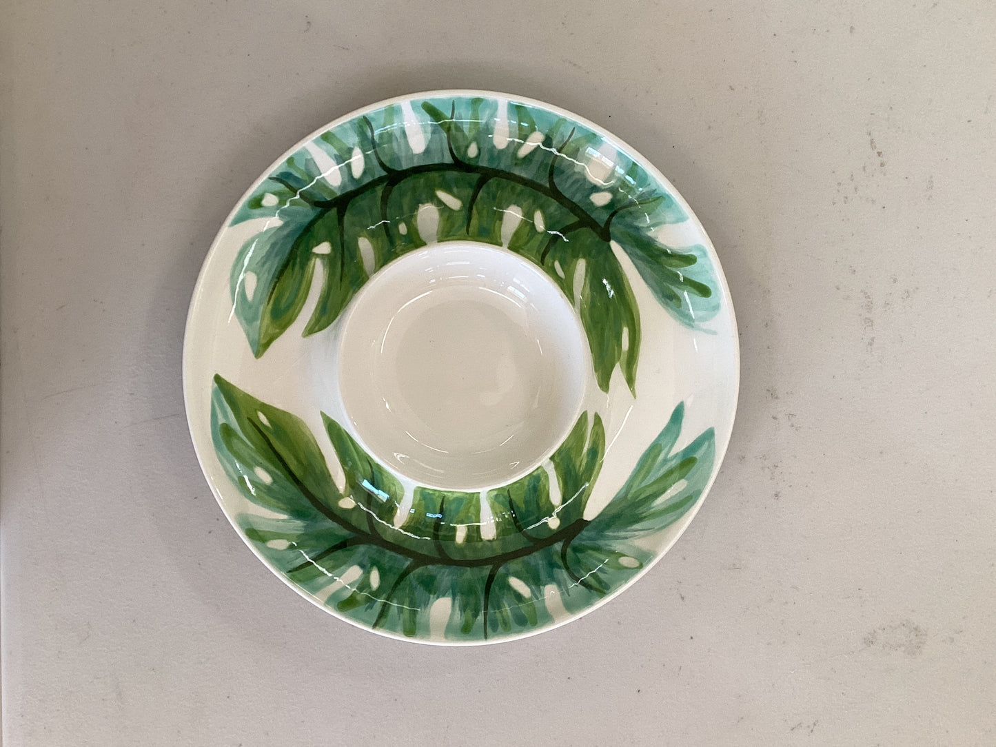 Monstera Chip & Dip Platter