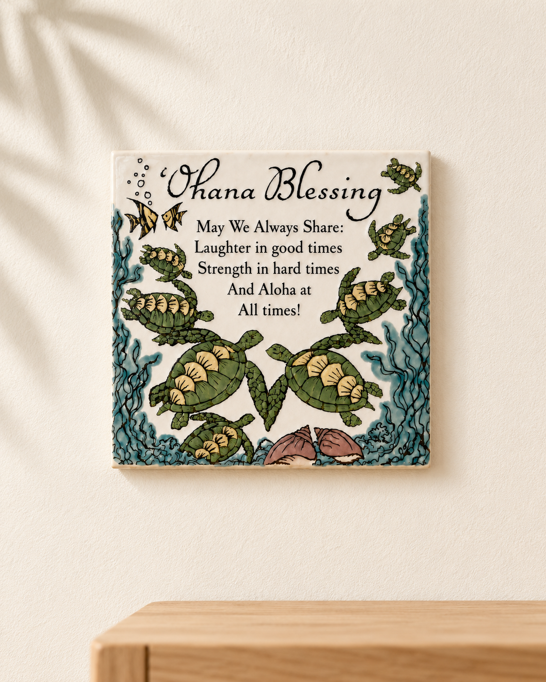 Ohana Blessing Tile 6"