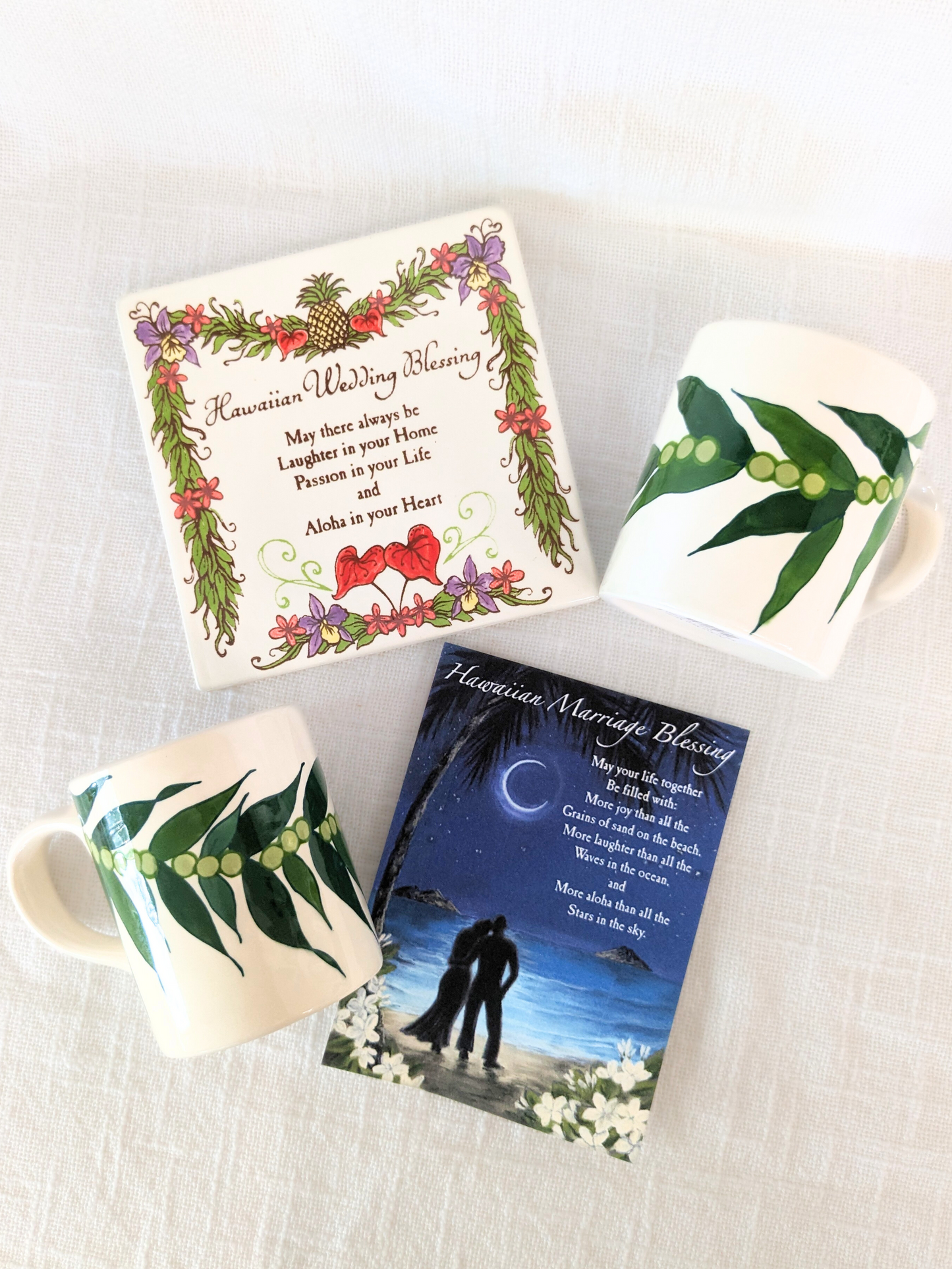 Hawaiian Wedding Mug Gift Set