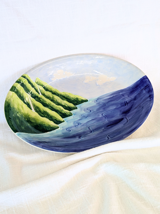 Oval Coupe Platter Napali