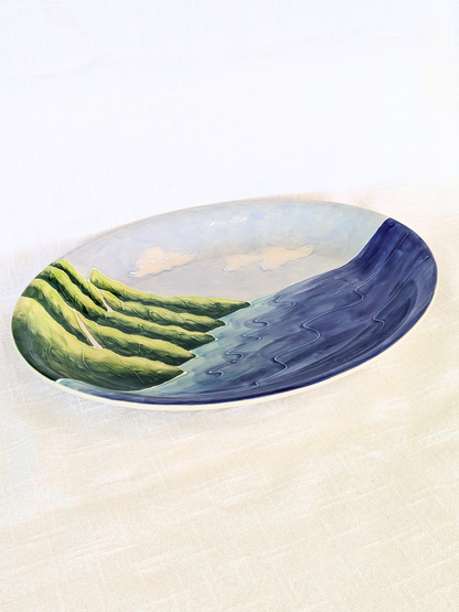 Oval Coupe Platter Napali