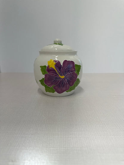 Hibiscus Traditional Sugar Pot