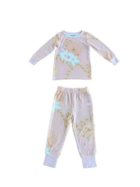 Keiki Pajama Set in Guava Jelly