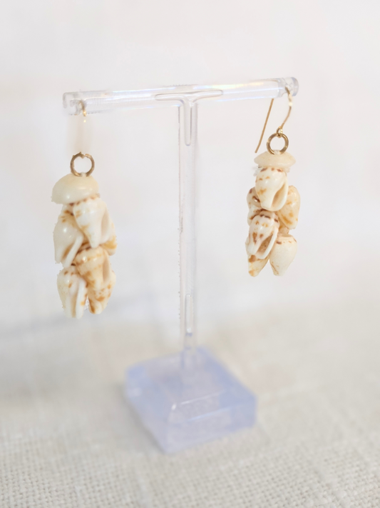 1.50" Alilea cone shell dangle Earrings