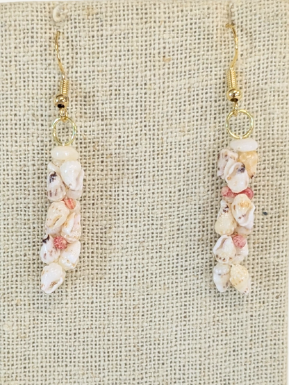 Moni & Kahelelani Shell Earrings -Short 14kgf