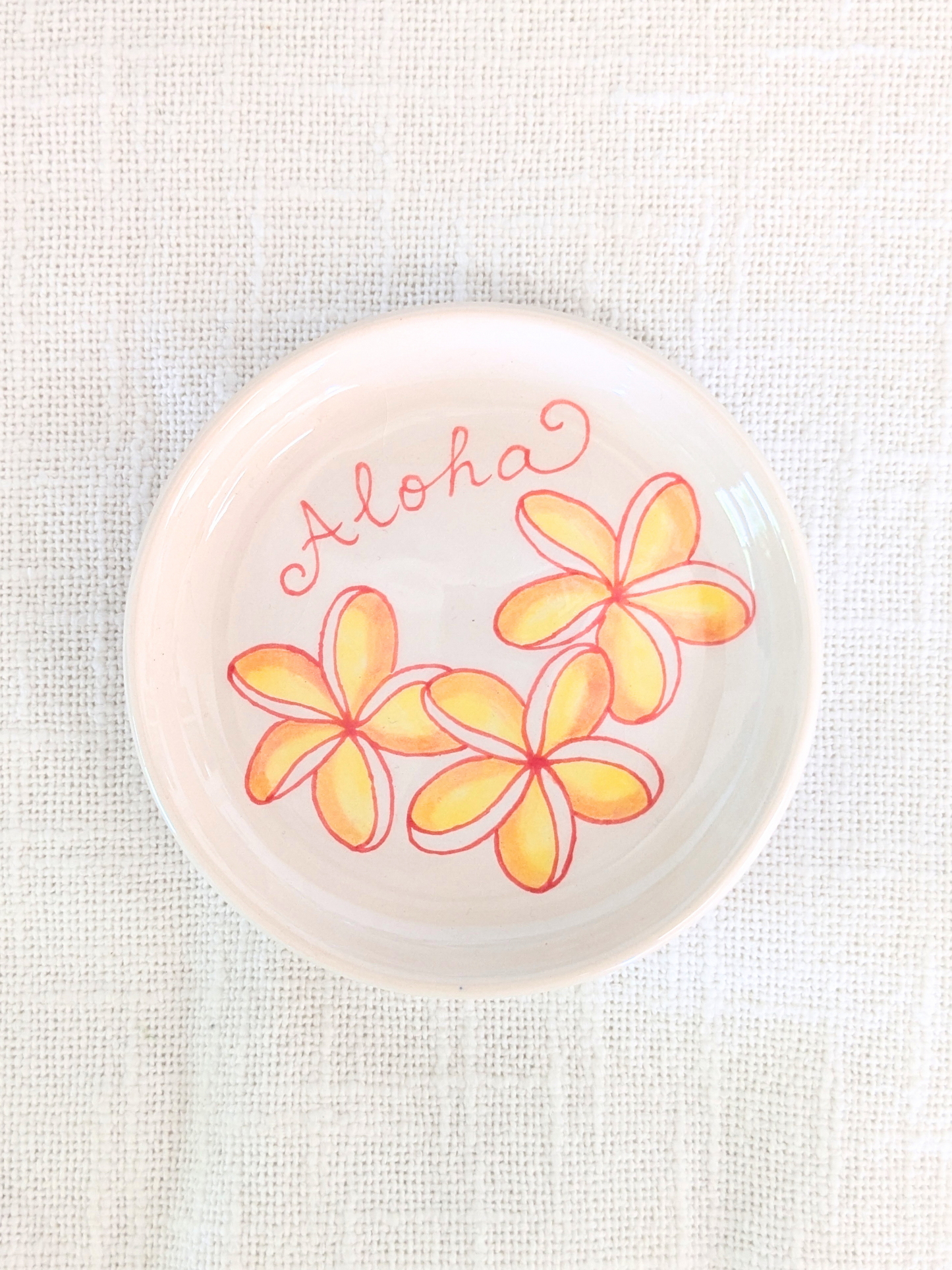 Trinket Dish Plumeria