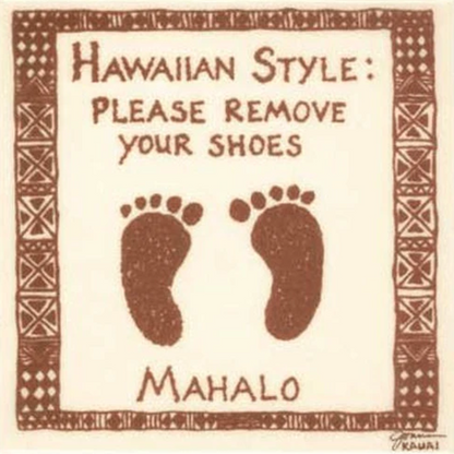 Bare Feet Hawaiian Style Tile 6"