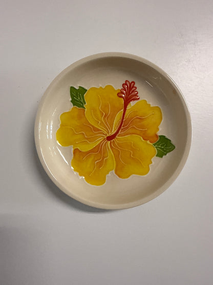 Trinket Dish Hibiscus