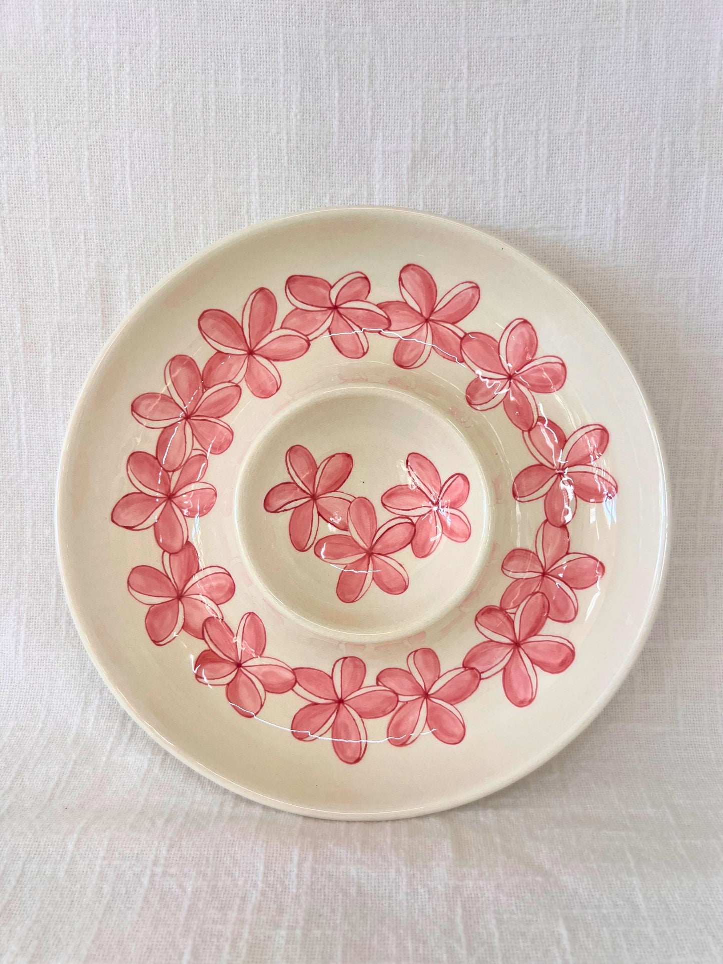 Plumeria Chip & Dip Platter