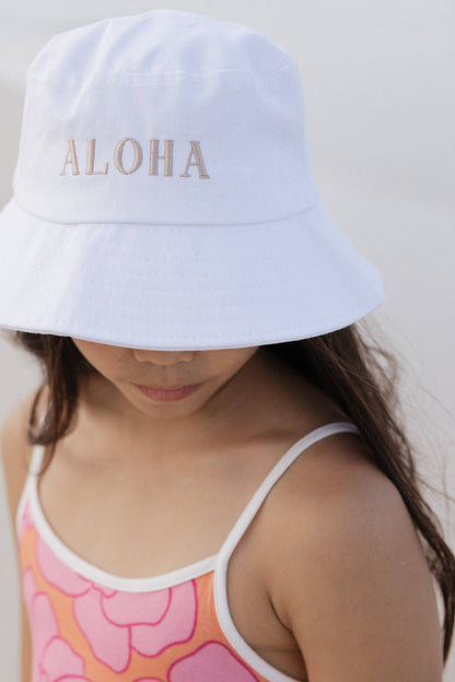 Embroidered Aloha Bucket Hat