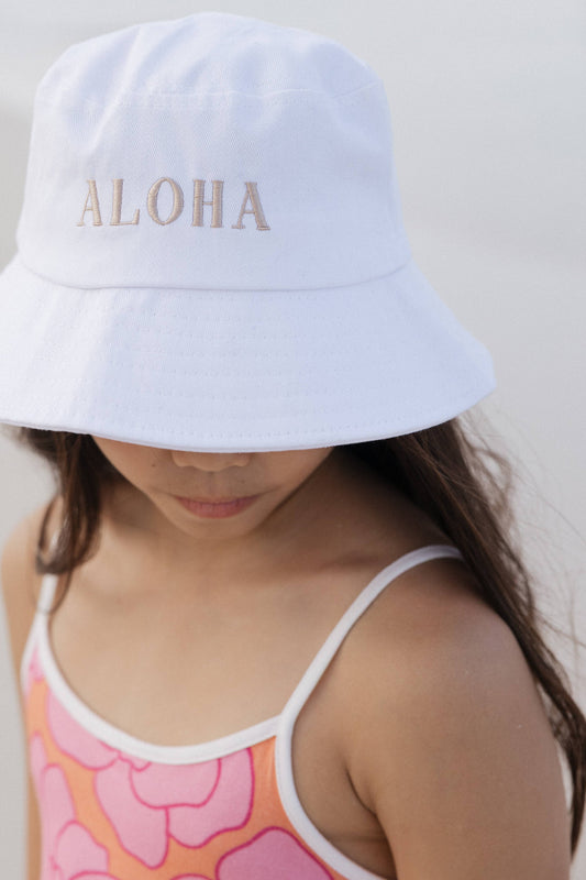 Embroidered Aloha Bucket Hat